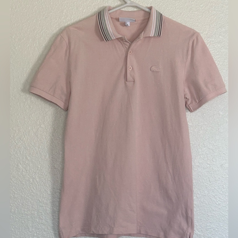 Lacoste Soft Pink Color Men’s Polo Shirt size L